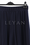 Sentez Liyora Geniş Paça Örme Pantolon- LYN04007 Lacivert