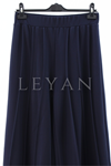 Sentez Liyora Geniş Paça Örme Pantolon- LYN04007 Lacivert