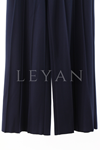Sentez Liyora Geniş Paça Örme Pantolon- LYN04007 Lacivert