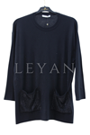 Mutlu Ertan Taşlı Triko Bluz- LYN04067 Siyah