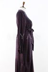 Orhan Store Desenli Qupra Elbise- LYN04065 Bordo