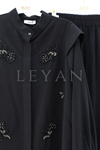 Nuss İşlemeli Takım- LYN04073 Siyah