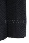 Mutlu Ertan Peluş Uzun Yelek- LYN04085 Siyah