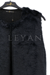 Mutlu Ertan Peluş Yelek- LYN04086 Siyah