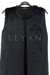 Mutlu Ertan Peluş Yelek- LYN04086 Siyah
