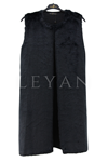 Mutlu Ertan Peluş Yelek- LYN04086 Siyah