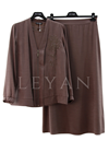Fuat Gürşen İşleme Detaylı Takım- LYN04088 Latte