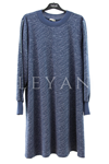 Dule Ribanalı Desenli Tunik- LYN04120 Lacivert