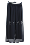 Şifon Pantolon- LYN04138 Siyah