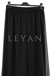 Şifon Pantolon- LYN04138 Siyah
