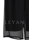 Şifon Pantolon- LYN04138 Siyah