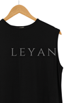 Penye Kolsuz İçlik Elbise- LYN04136 Siyah