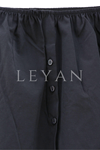 Düğmeli Viscon İçlik- LYN04137 Siyah