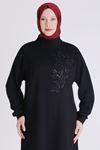 Behrem İşleme Detaylı Takım- LYN04149 Siyah