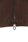 Sentez Cep Detaylı Fermuarlı Etek- LYN04150 Kahve