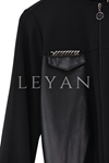 Zincir Detaylı Derili Etekli Takım- LYN01764 Siyah