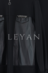 Zincir Detaylı Derili Etekli Takım- LYN01764 Siyah
