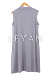 Önü Şifon Detaylı İçlik- LYN01342  Gri