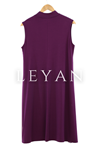Önü Şifon Detaylı İçlik- LYN01342  Mürdüm