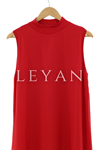 Önü Şifon Detaylı İçlik- LYN01342  Kırmızı