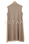 Önü Şifon Detaylı İçlik- LYN01342  Bej