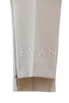 Sentez Paçası Fermuarlı Pantolon-LYN02639 Taş