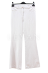 Sentez Kanvas İspanyol Paça Pantolon- LYN03975 Taş