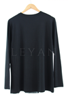 Kollu Şifonlu Tunik- LYN03287 Siyah