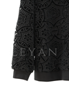 Orhan Store Dantelli Etekli Takım- LYN02950 Siyah
