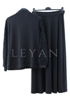 Orhan Store Dantelli Etekli Takım- LYN02950 Siyah