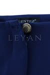 Sentez Paçası Düğmeli Pantolon- LYN03104 Lacivert