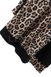 Orhan Store Taşlı Leopar Tunik- LYN03284 Siyah