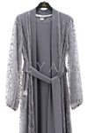 Orhan Store Abaya İkili Takım- LYN03550 Gri