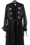 Orhan Store İnci Ve Taş Detaylı Takım- LYN03837 Siyah