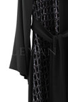 Orhan Store Abaya İkili Takım- LYN03592 Siyah