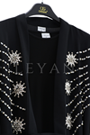 Orhan Store İnci Ve Taş Detaylı Takım- LYN03837 Siyah