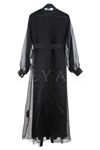 Orhan Store Boncuk İşlemeli Abaya Takım- LYN03814 Siyah