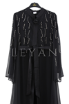 Orhan Store Abaya Takım- LYN03555 Siyah