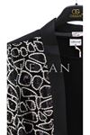 Orhan Store Payet Detaylı Saten Abaya Takım- LYN03799 Siyah