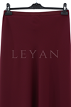 Sentez Nil Çan Etek- LYN03597 Bordo