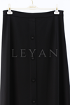 Defrina Düğmeli Etek- LYN03862 Siyah