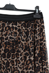 Dule Leopar Piliseli Etek- LYN03781 Vizon