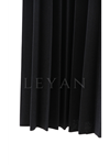 Piliseli Krep Etek- LYN03800 Siyah