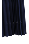 Piliseli Krep Etek- LYN03800 Lacivert