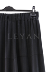 Sentez Aden İpek Qupra Etek- LYN03548 Siyah
