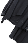 Orhan Store Yakası Taşlı Etekli Takım- LYN03415 Siyah