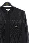 Orhan Store Güpürlü Ferace- LYN03598 Siyah