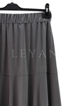 Sentez Aden İpek Qupra Etek- LYN03548 Gri