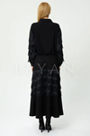 Orhan Store Püsküllü Etekli Takım- LYN03456 Siyah