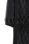 Orhan Store Güpürlü Ferace- LYN03598 Siyah